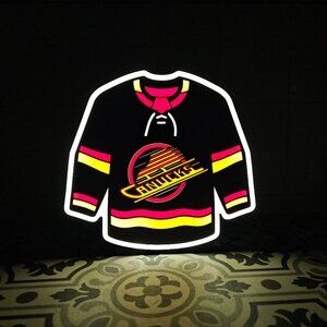 Canucks Flying Skate Jersey - LED Lightbox Sign with detachable stand